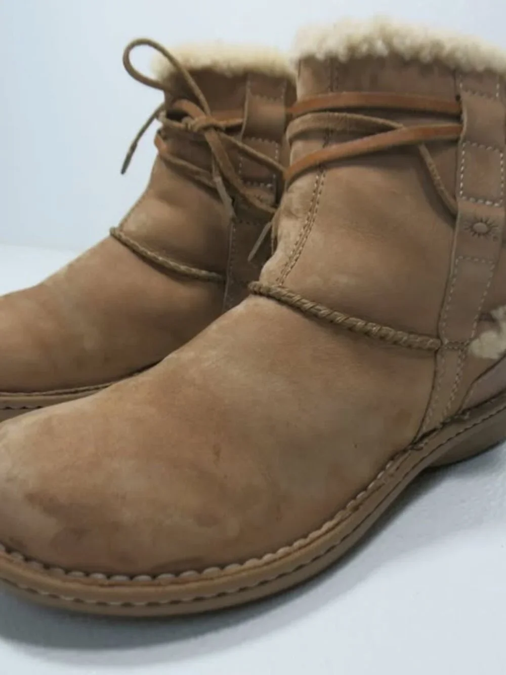 UGG Australia La Joya Nubuck Leather Footwear Women's Warm Winter Boots Sz 8